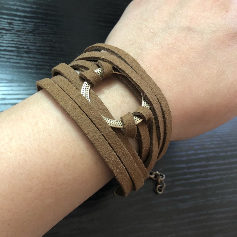 Brown with gold bracelet